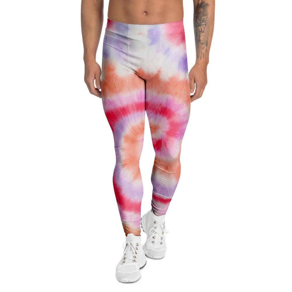 Rainbow Hippie Tie Dye Men's Leggings-grizzshop