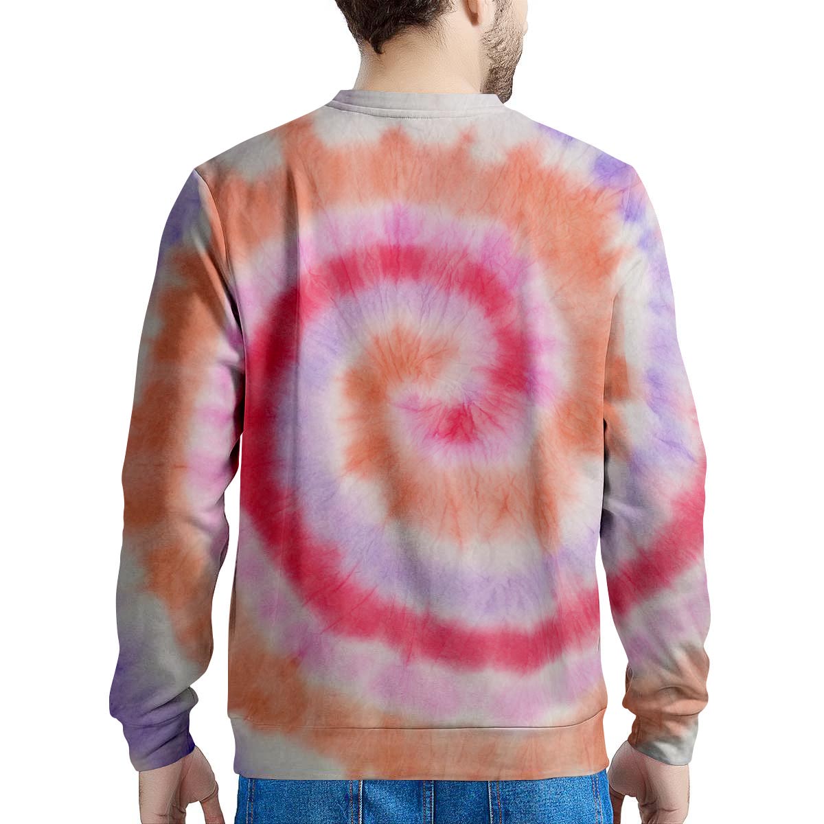 Rainbow Hippie Tie Dye Men's Sweatshirt-grizzshop