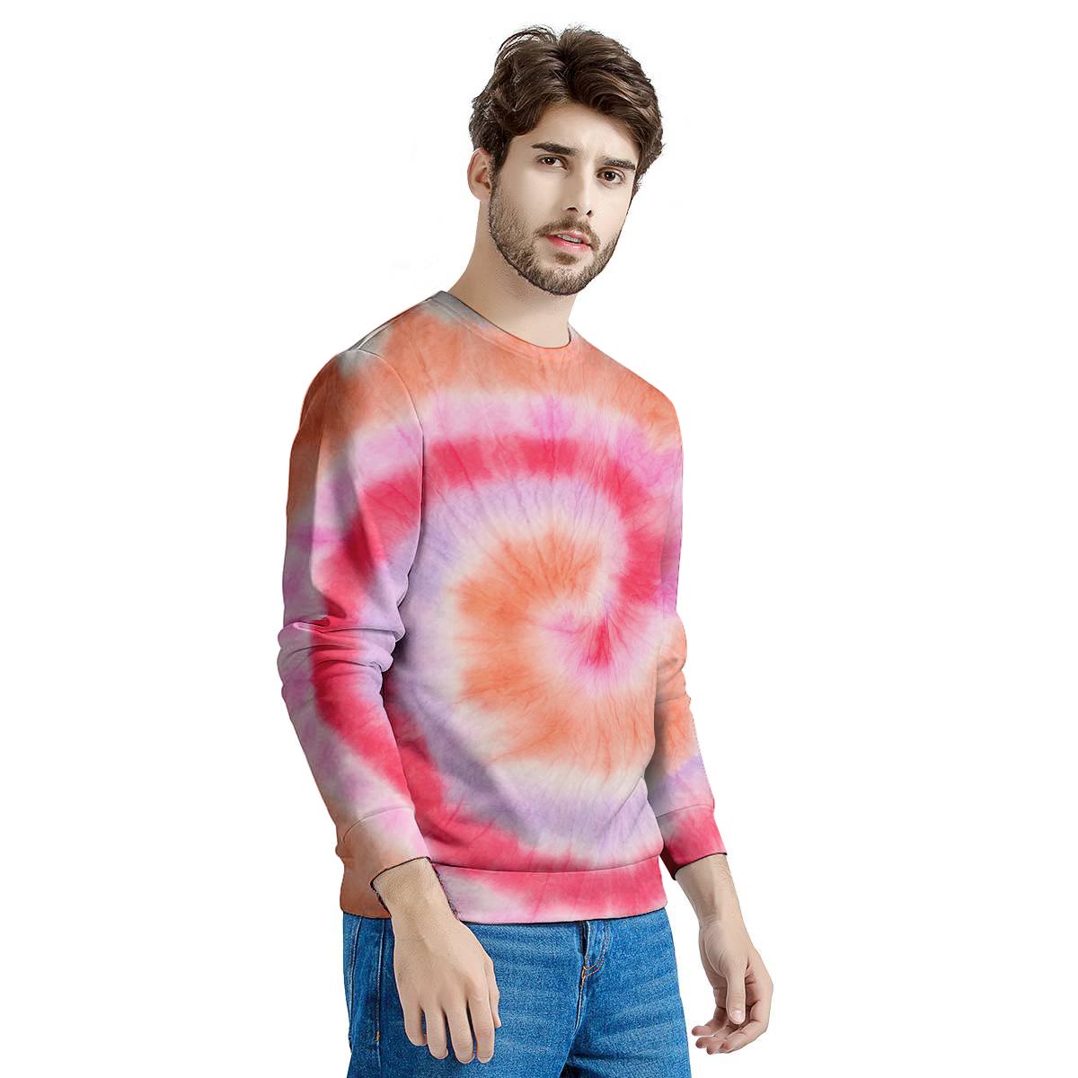 Rainbow Hippie Tie Dye Men's Sweatshirt-grizzshop