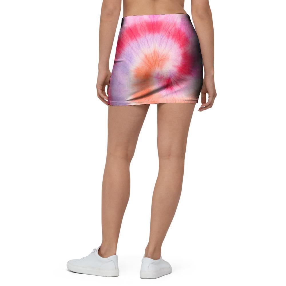 Rainbow Hippie Tie Dye Mini Skirt-grizzshop