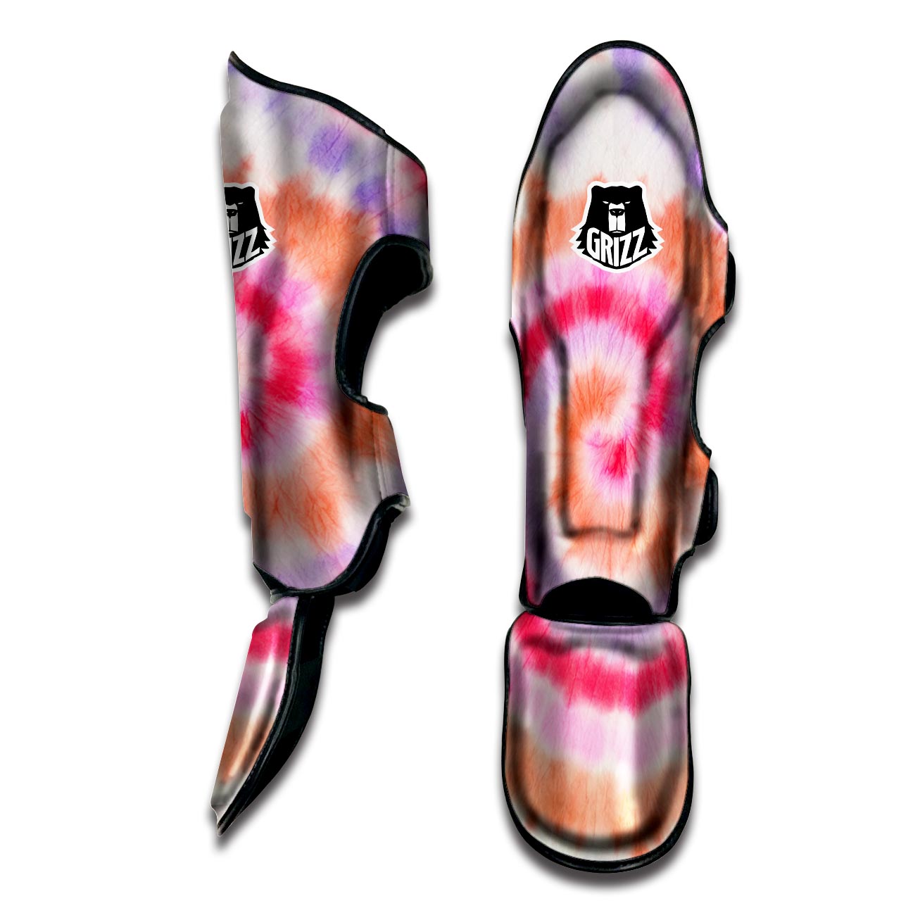 Rainbow Hippie Tie Dye Muay Thai Shin Guard-grizzshop