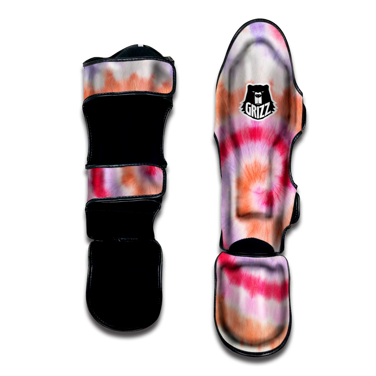 Rainbow Hippie Tie Dye Muay Thai Shin Guard-grizzshop