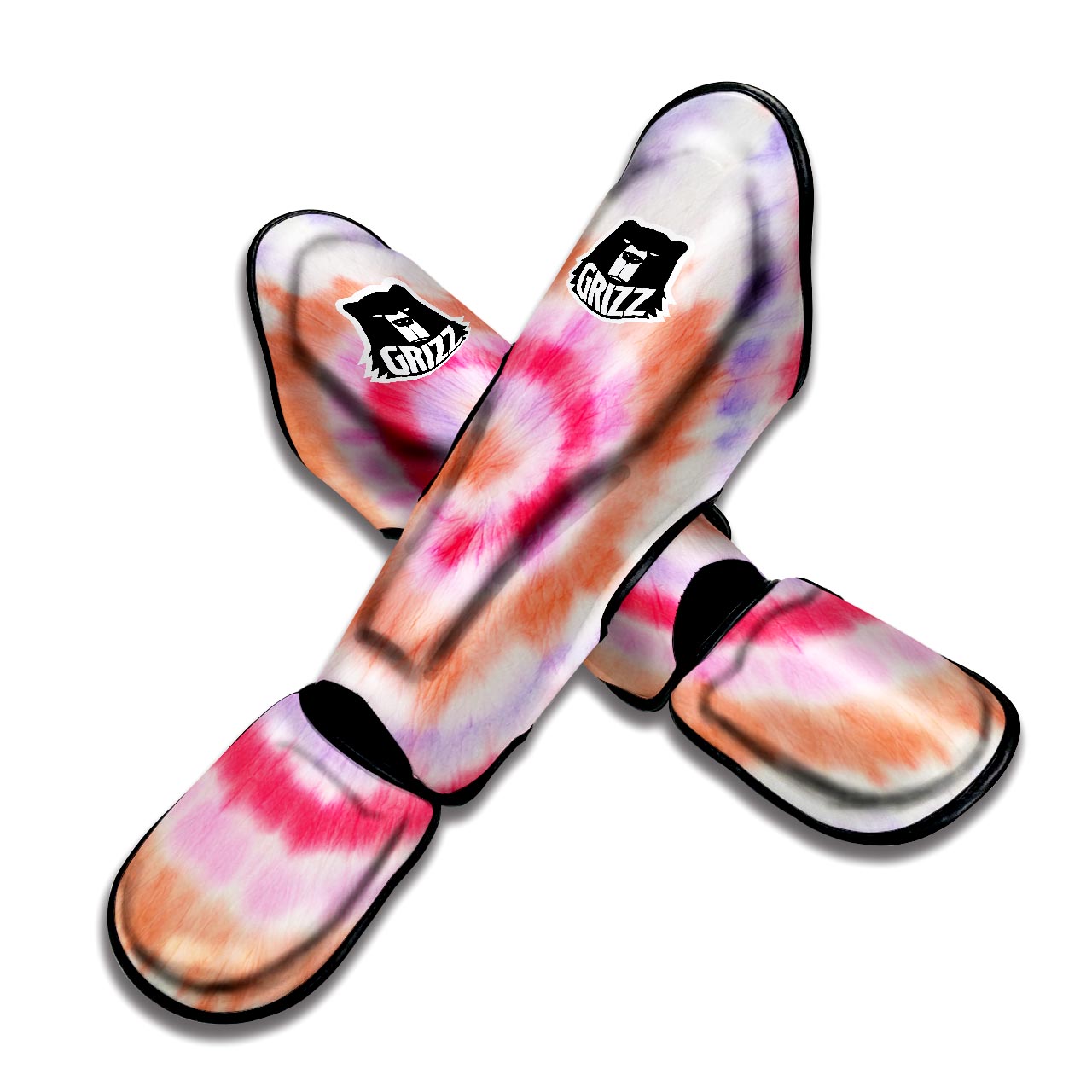 Rainbow Hippie Tie Dye Muay Thai Shin Guard-grizzshop