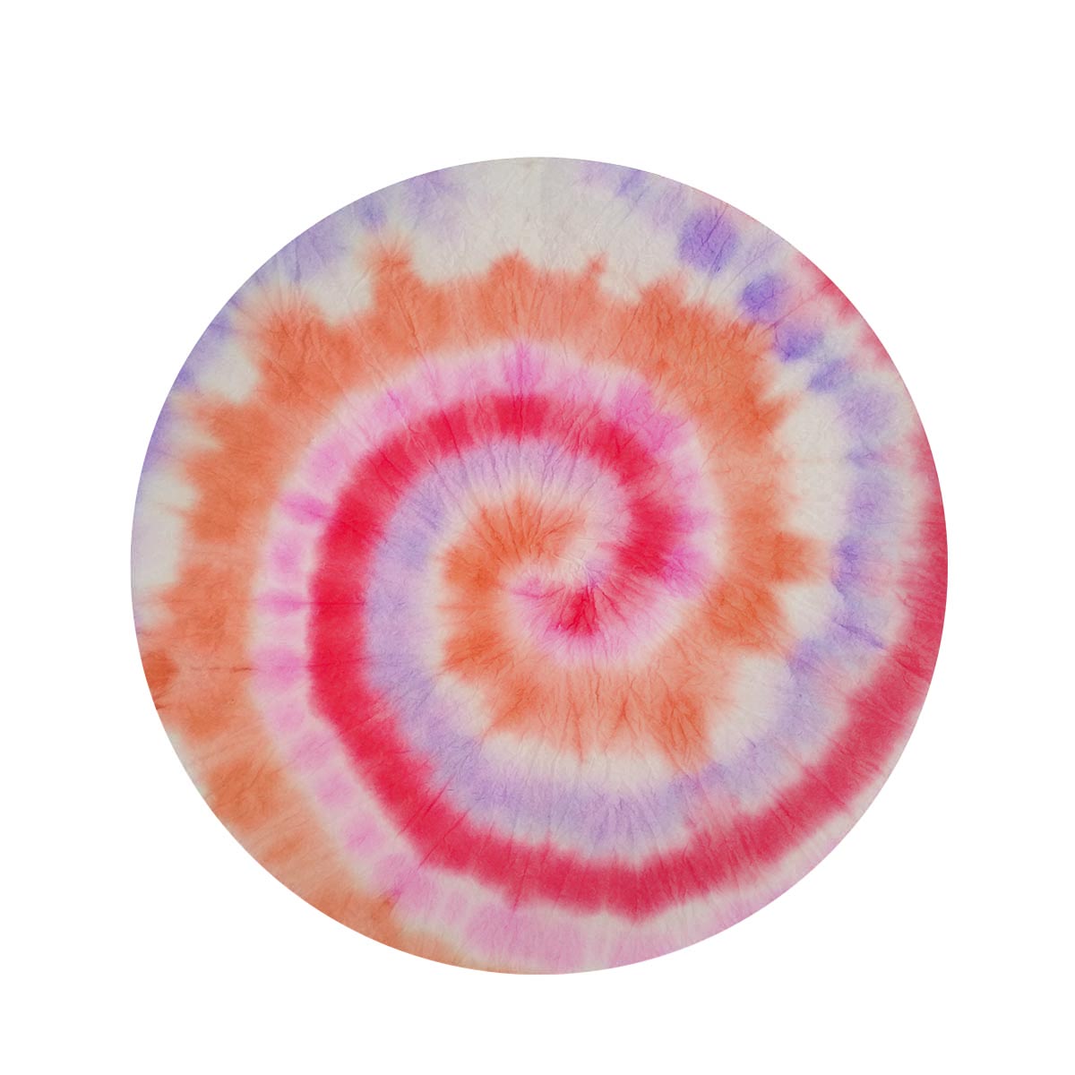 Rainbow Hippie Tie Dye Round Rug-grizzshop