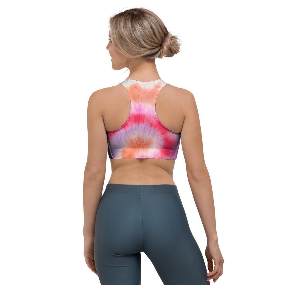 Rainbow Hippie Tie Dye Sports Bra-grizzshop