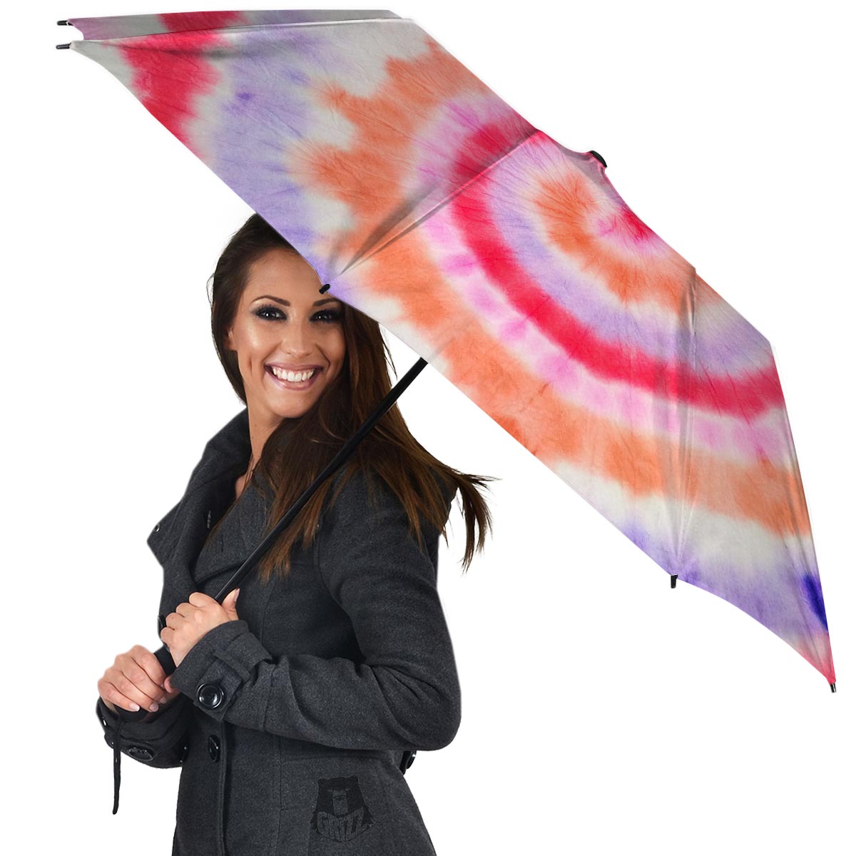 Rainbow Hippie Tie Dye Umbrella-grizzshop