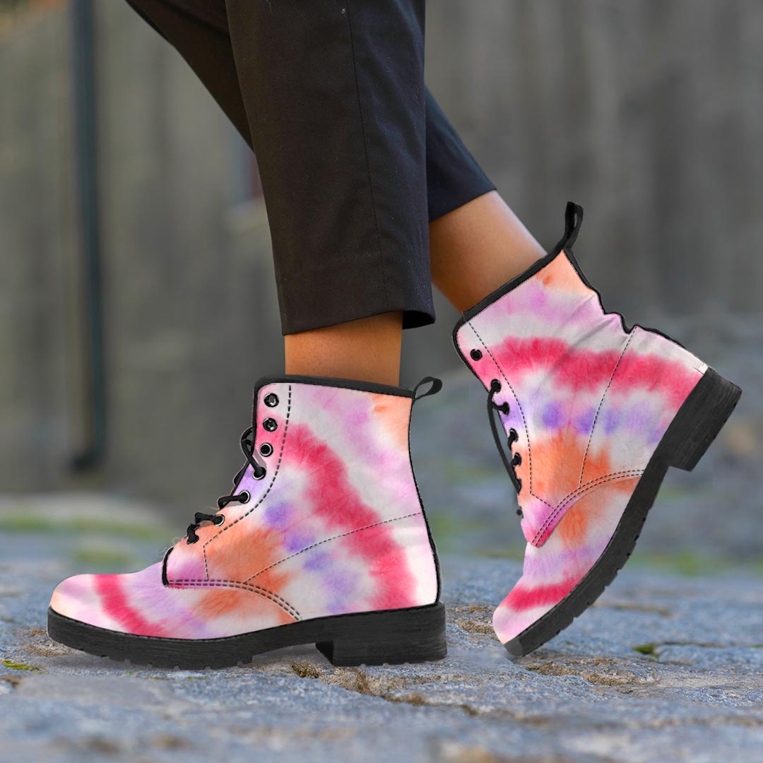 Rainbow Hippie Tie Dye Women's Boots-grizzshop