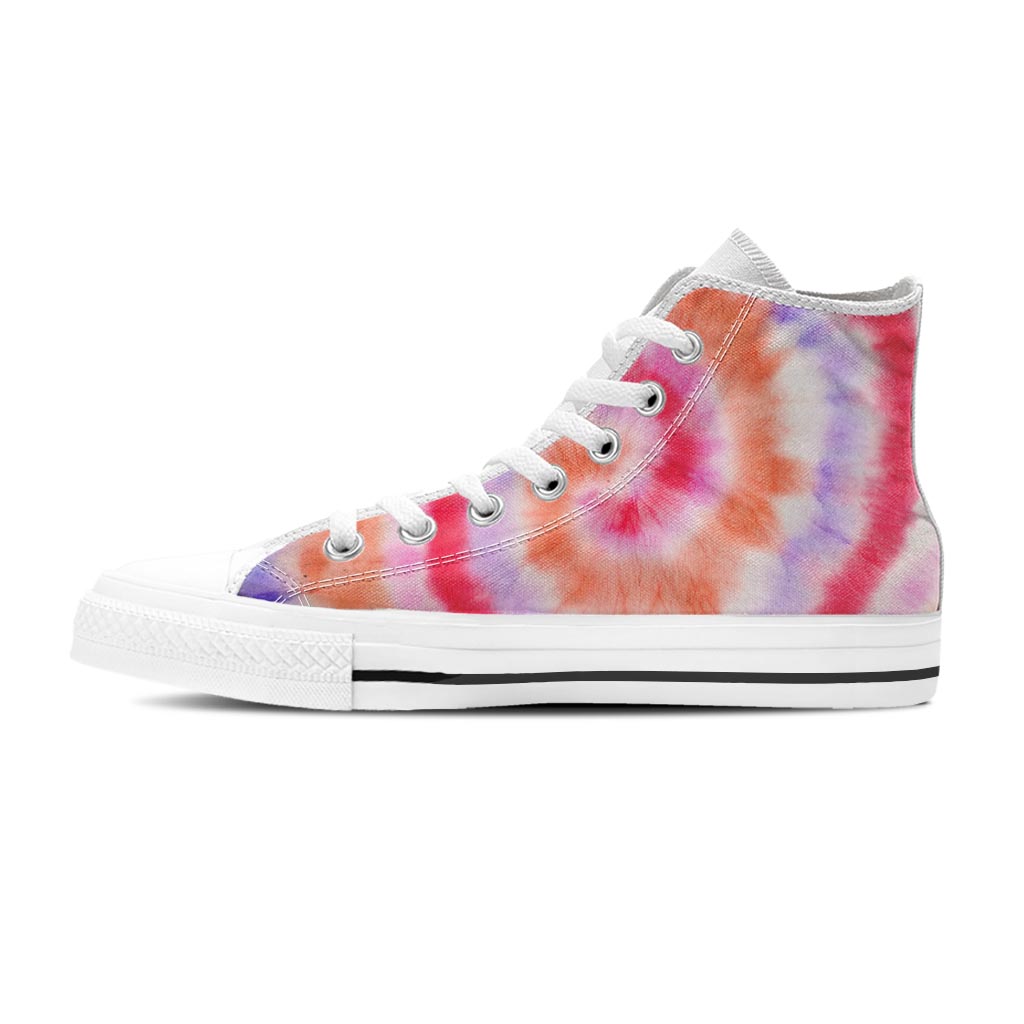 Rainbow Hippie Tie Dye Women's High Top Shoes-grizzshop