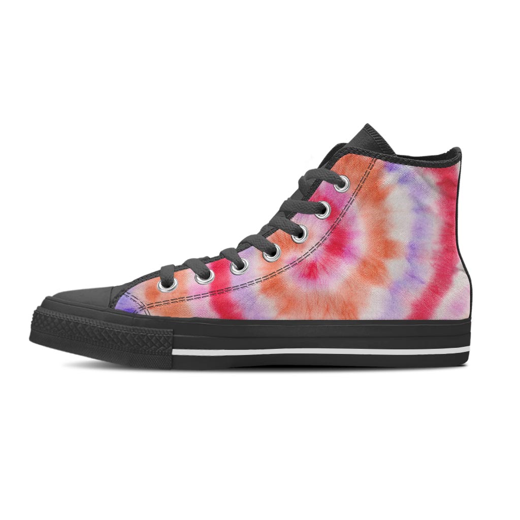 Rainbow Hippie Tie Dye Women's High Top Shoes-grizzshop
