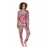 Rainbow Hippie Tie Dye Women's Pajamas-grizzshop