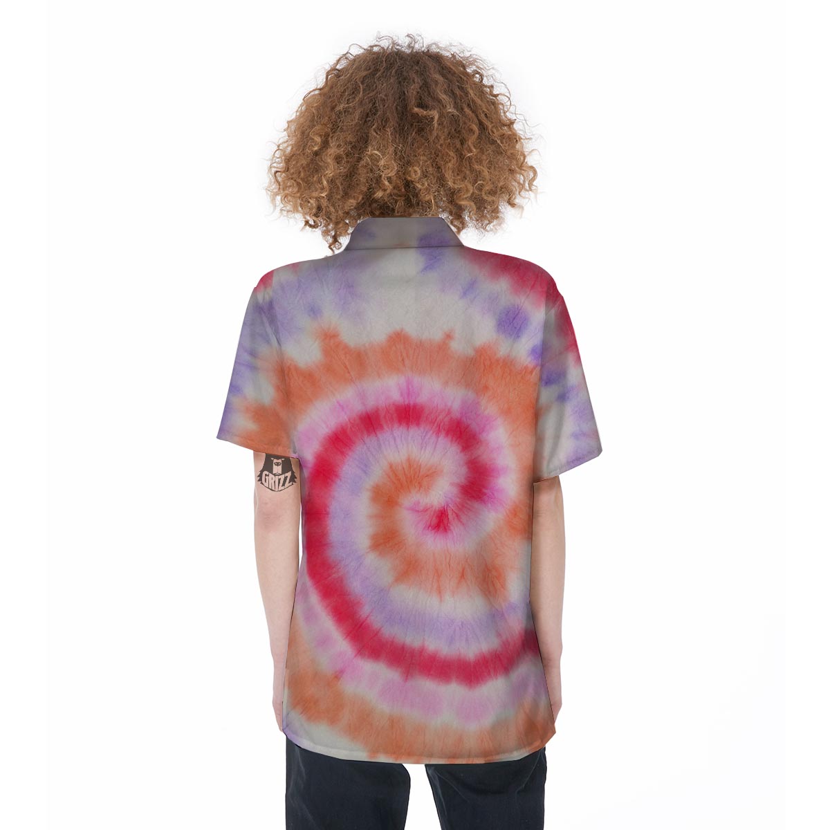 Rainbow Hippie Tie Dye Women's Short Sleeve Shirts-grizzshop