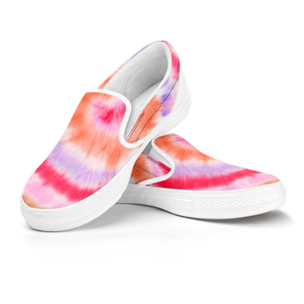 Rainbow Hippie Tie Dye Women's Slip On Sneakers-grizzshop