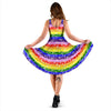 Rainbow LGBT Paisley Bandana Print Dress-grizzshop