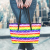 Rainbow LGBT Paisley Bandana Print Leather Tote Bag-grizzshop