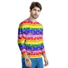 Rainbow LGBT Paisley Bandana Print Men's Sweatshirt-grizzshop