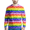 Rainbow LGBT Paisley Bandana Print Men's Sweatshirt-grizzshop