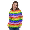 Rainbow LGBT Paisley Bandana Print Women's Hoodie-grizzshop