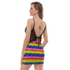 Rainbow LGBT Paisley Bandana Print Women's Sexy Night Dress-grizzshop