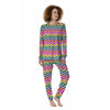 Rainbow LGBT Zigzag Print Pattern Women's Pajamas-grizzshop