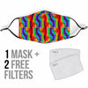 Rainbow Lgbt Patterm Print Face Mask-grizzshop