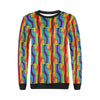 Rainbow Lgbt Pride Pattern Print Women Crewneck Sweatshirt-grizzshop