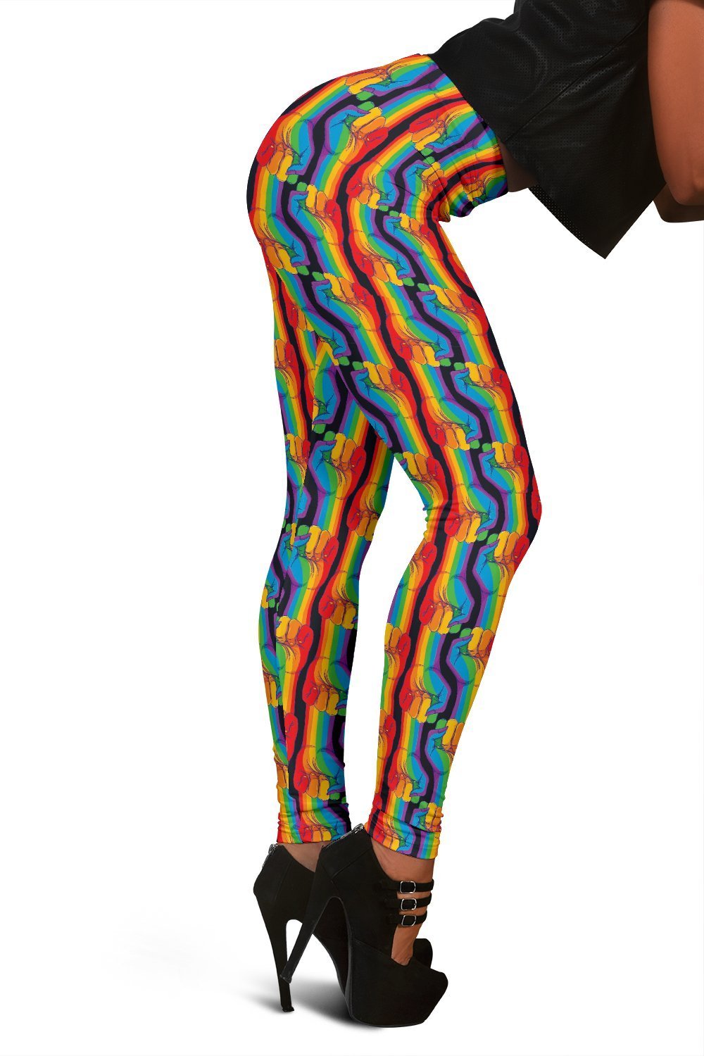 Rainbow Lgbt Pride Pattern Print Women Leggings-grizzshop