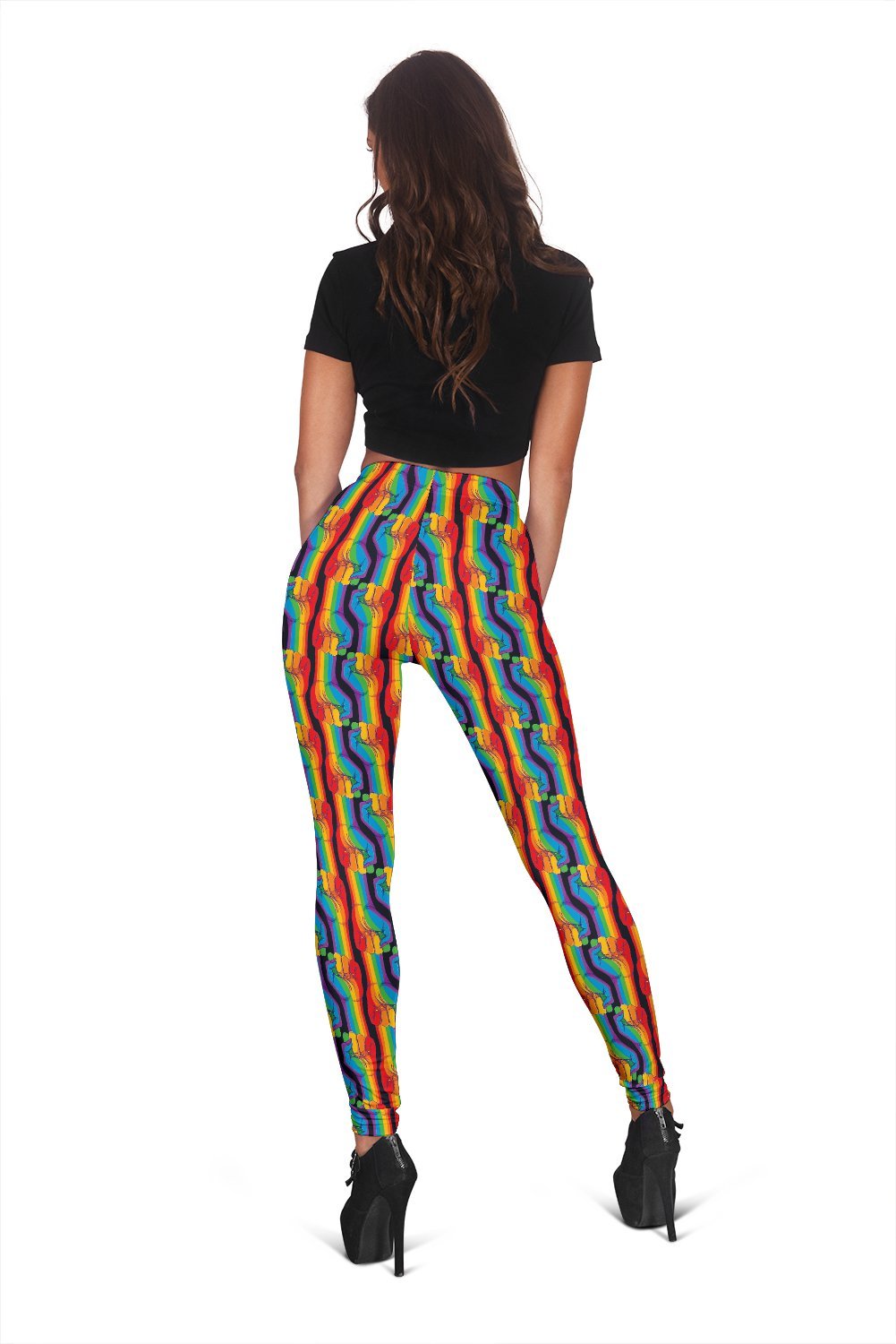 Rainbow Lgbt Pride Pattern Print Women Leggings-grizzshop