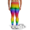 Rainbow Light Blobs Print Pattern Men's Leggings-grizzshop