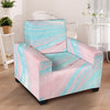 Rainbow Marble Armchair Cover-grizzshop