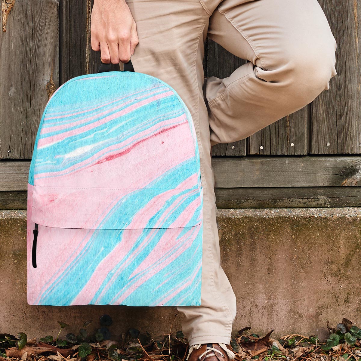 Rainbow Marble Backpack-grizzshop