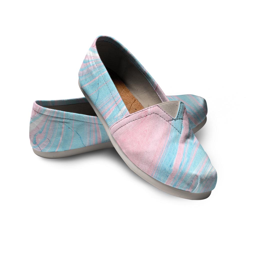 Rainbow Marble Canvas Shoes-grizzshop