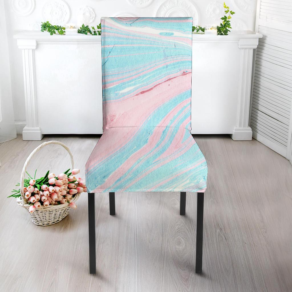 Rainbow Marble Chair Cover-grizzshop