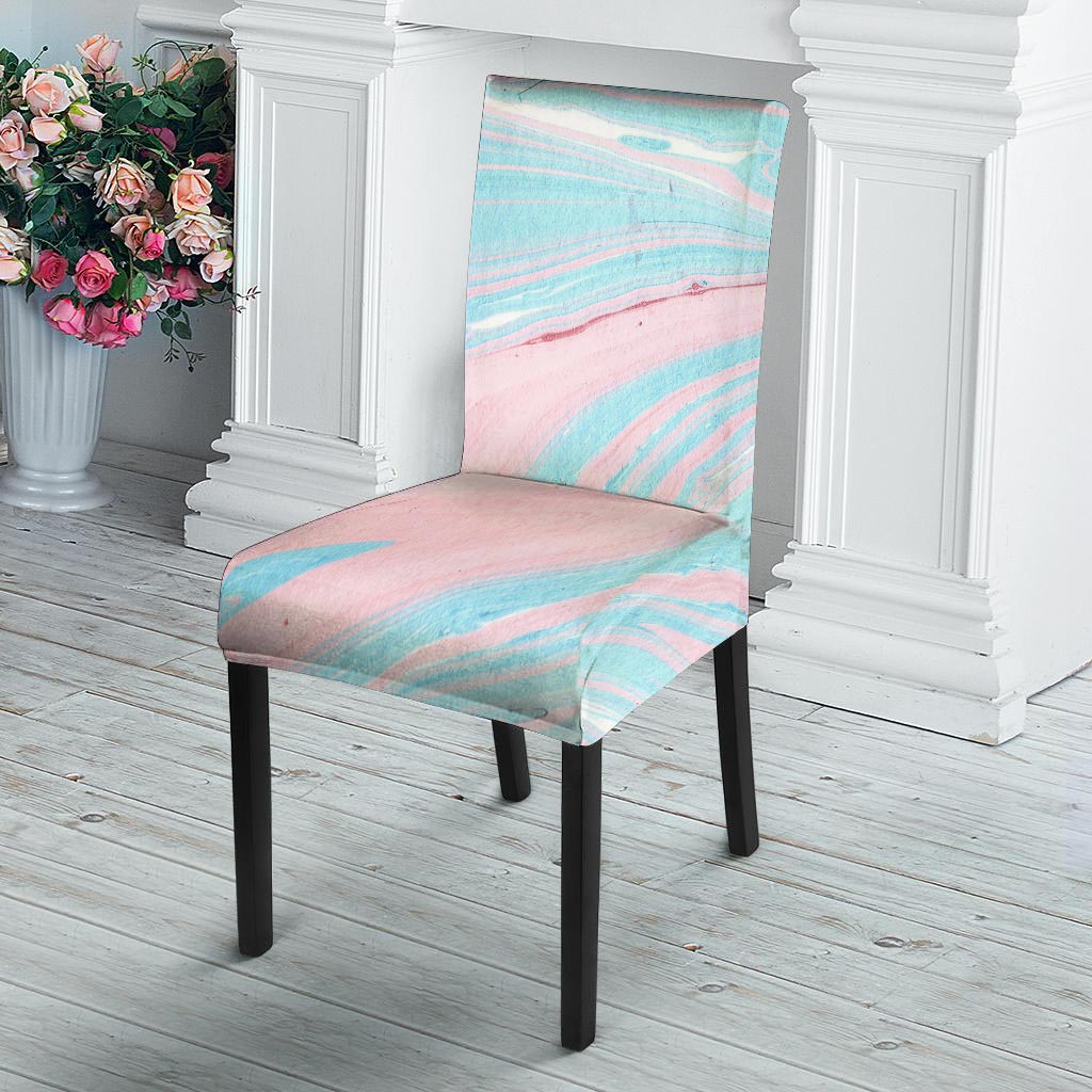 Rainbow Marble Chair Cover-grizzshop
