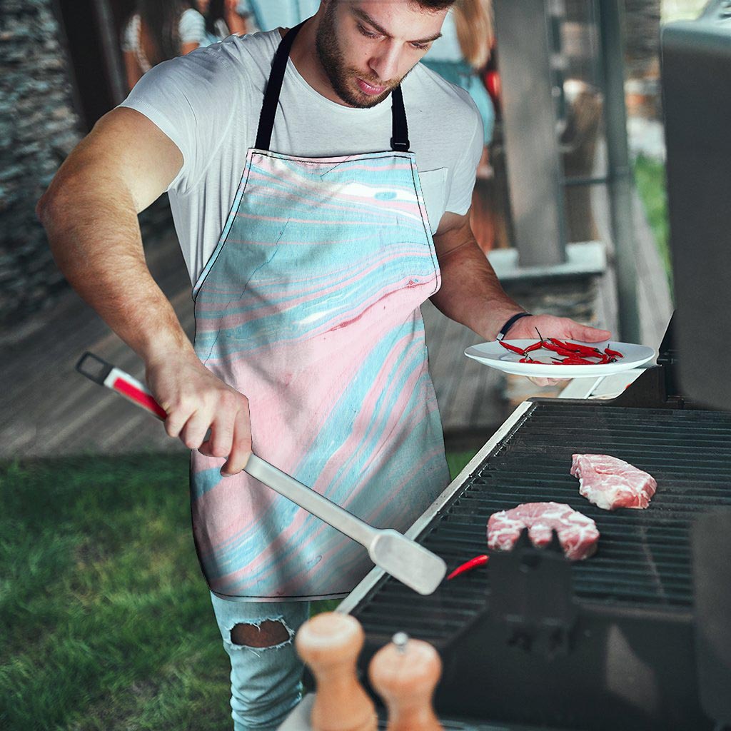 Rainbow Marble Men's Apron-grizzshop