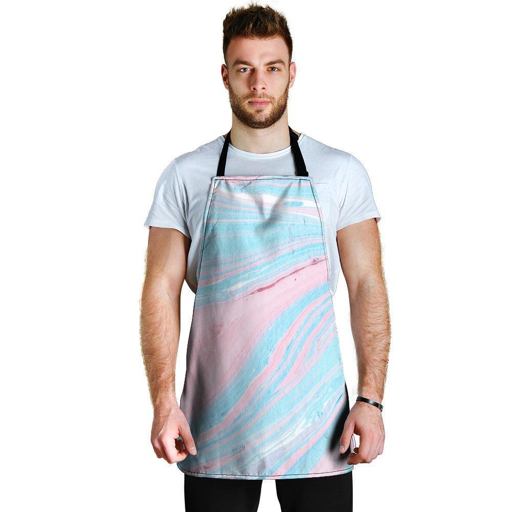 Rainbow Marble Men's Apron-grizzshop