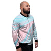 Rainbow Marble Men's Bomber Jacket-grizzshop