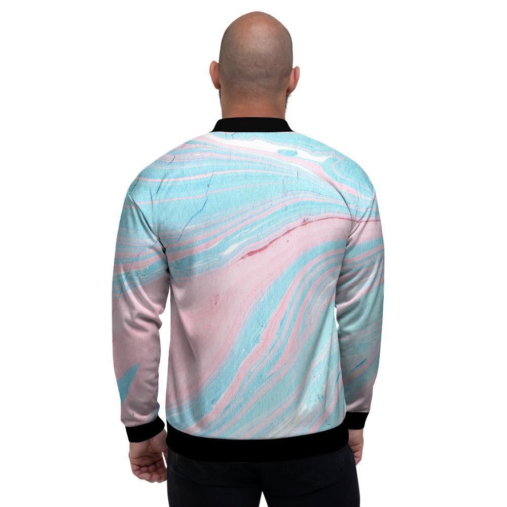 Rainbow Marble Men's Bomber Jacket-grizzshop