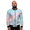 Rainbow Marble Men's Bomber Jacket-grizzshop