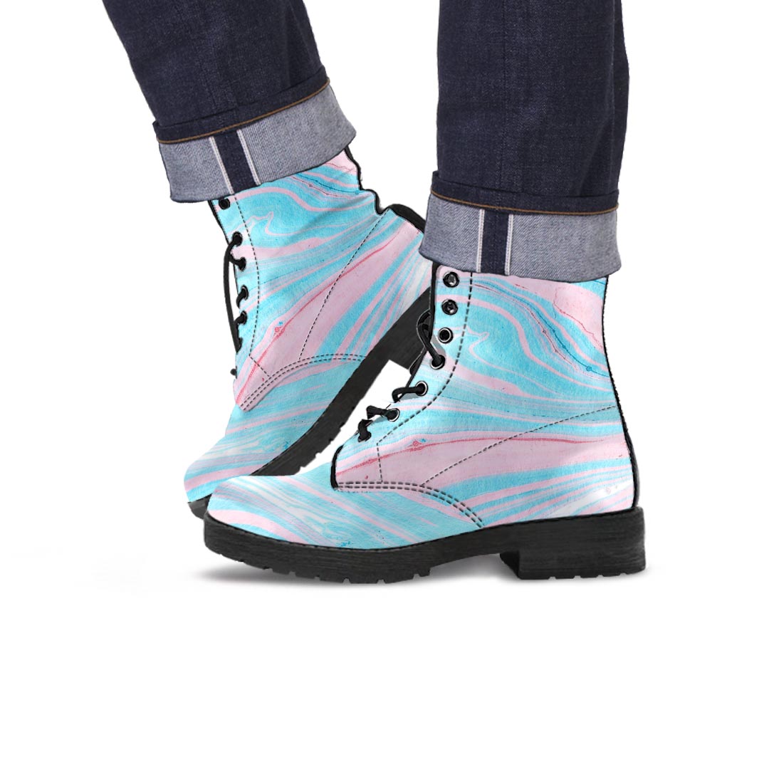 Rainbow Marble Men's Boots-grizzshop