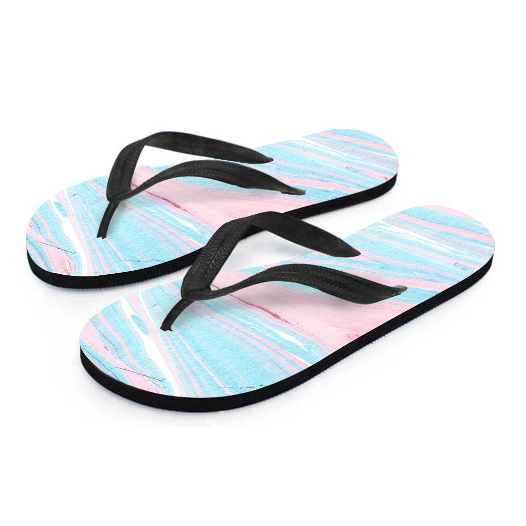 Rainbow Marble Men's Flip Flops-grizzshop