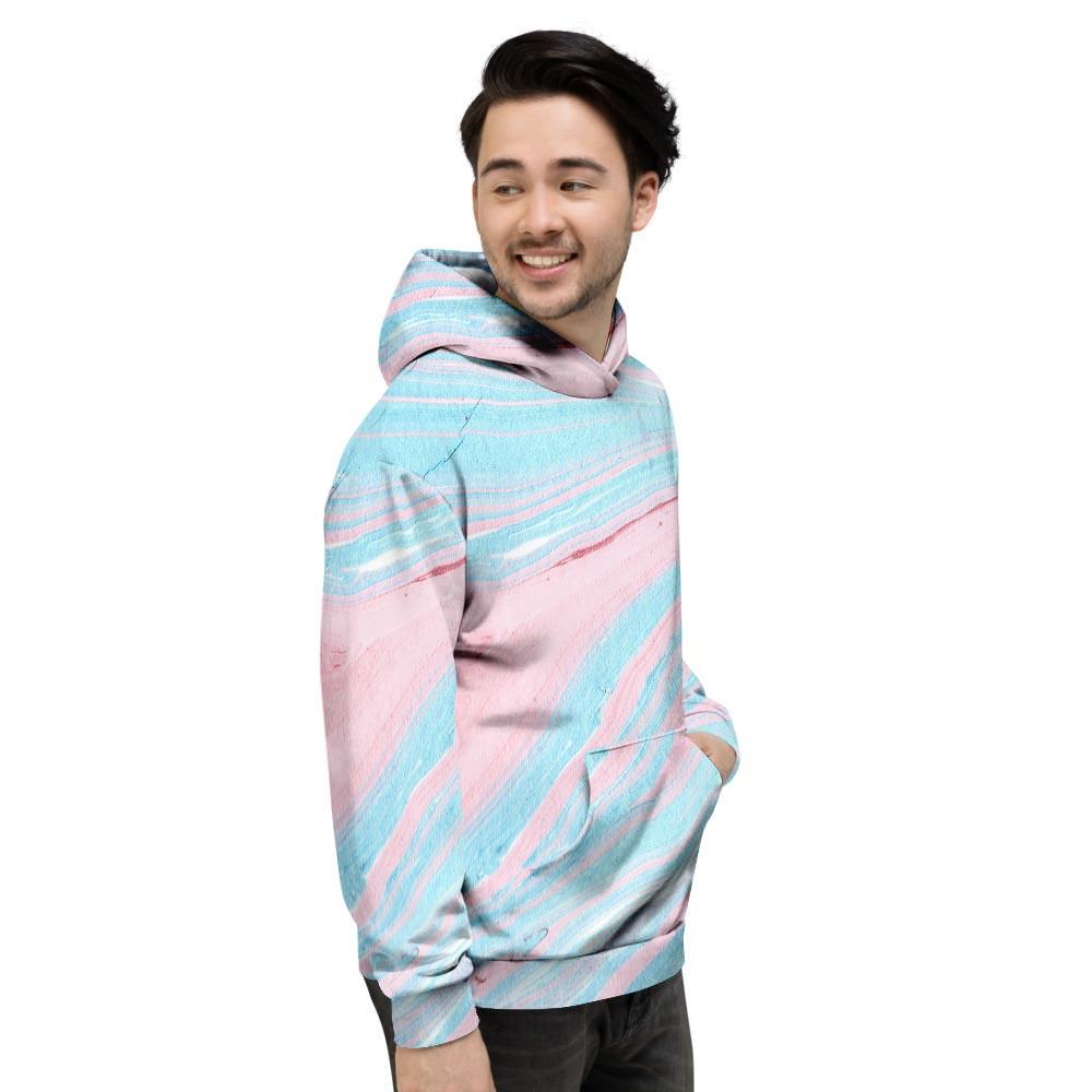 Rainbow Marble Men's Hoodie-grizzshop