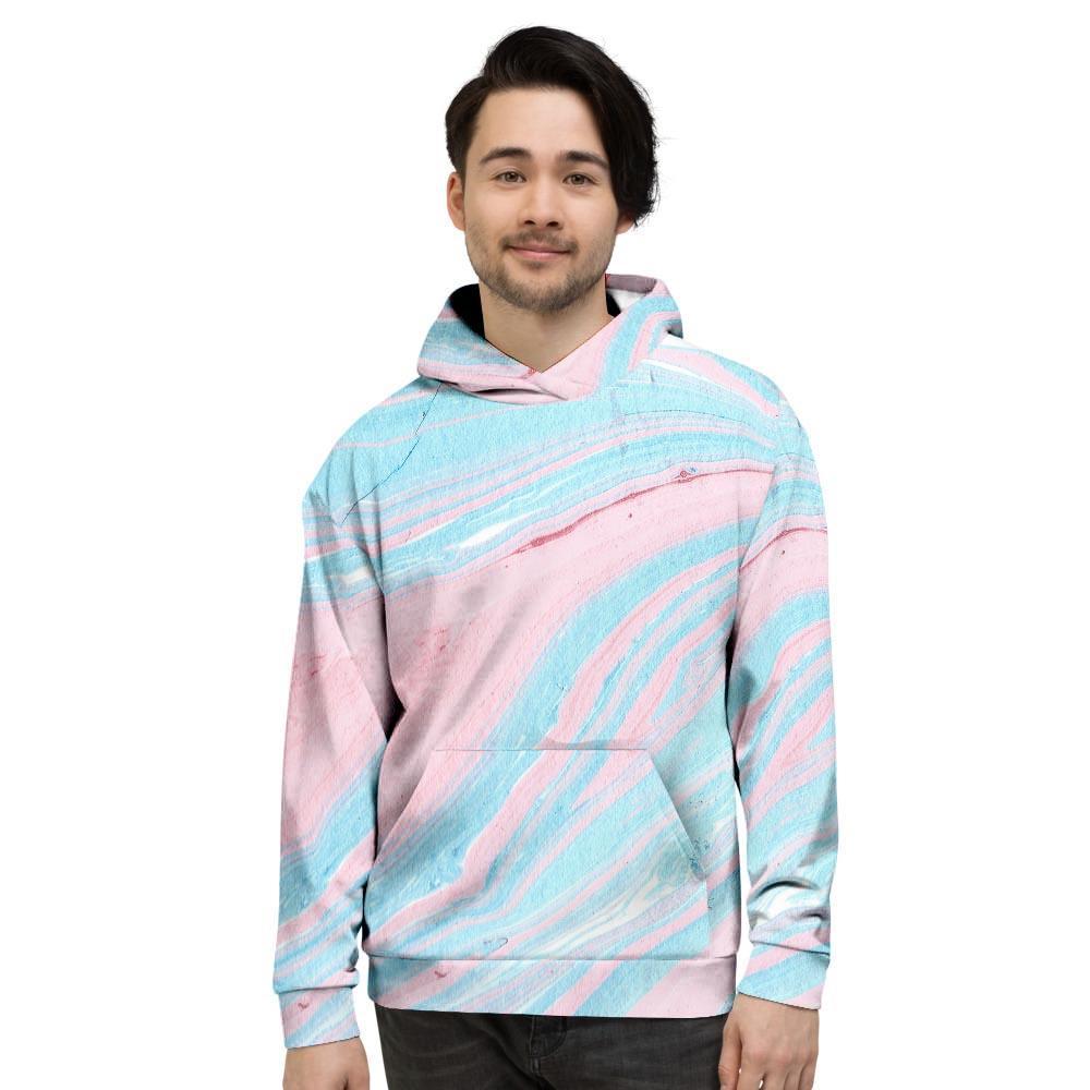 Rainbow Marble Men's Hoodie-grizzshop