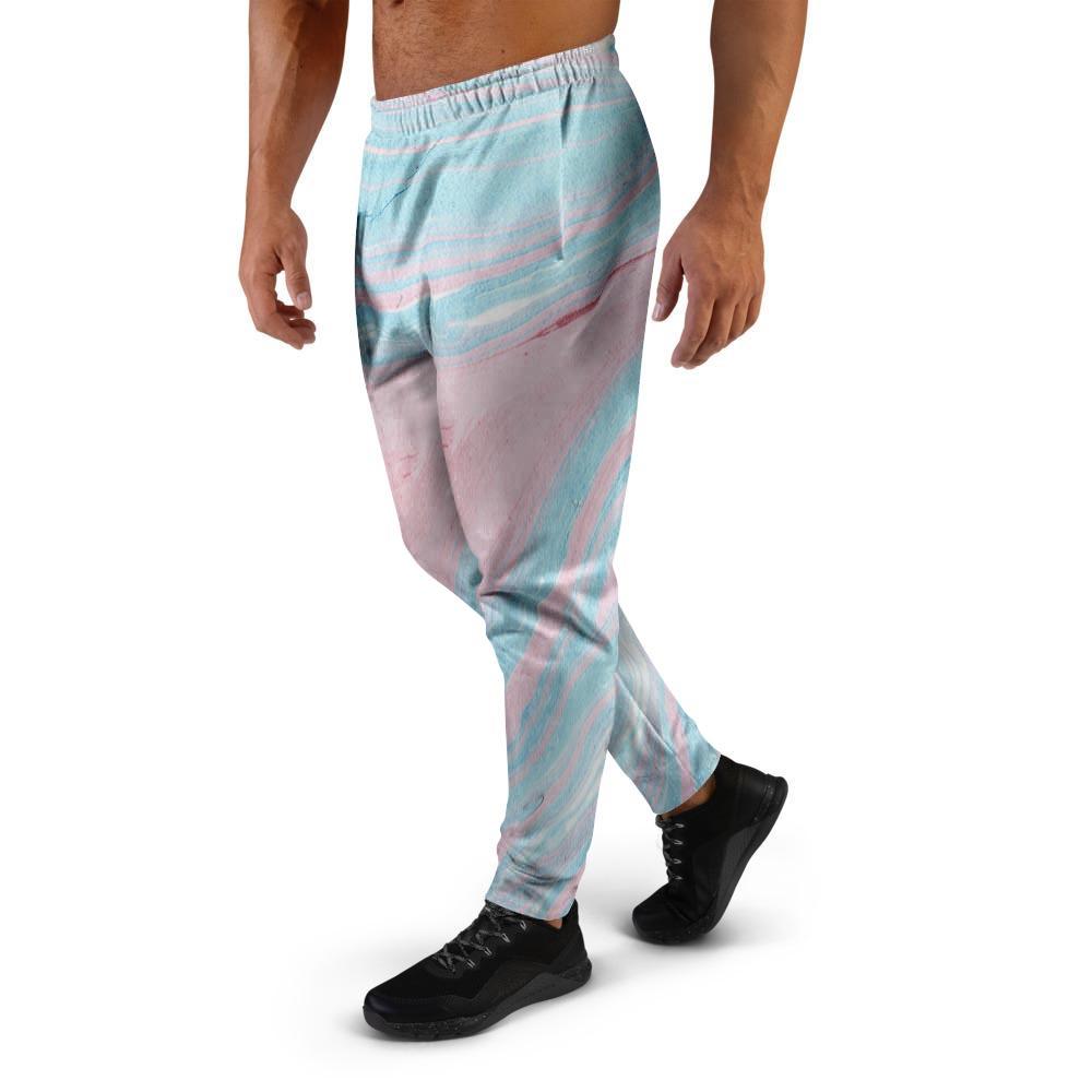 Rainbow Marble Men's Joggers-grizzshop