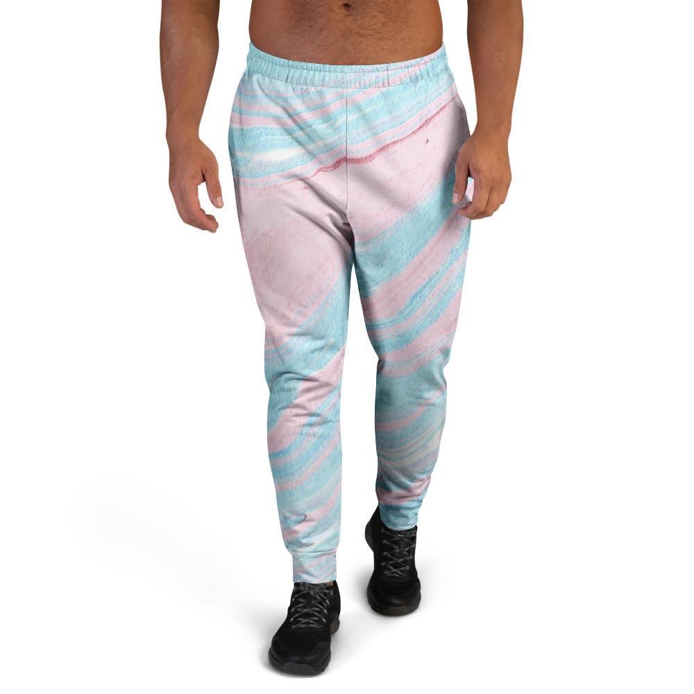 Rainbow Marble Men's Joggers-grizzshop