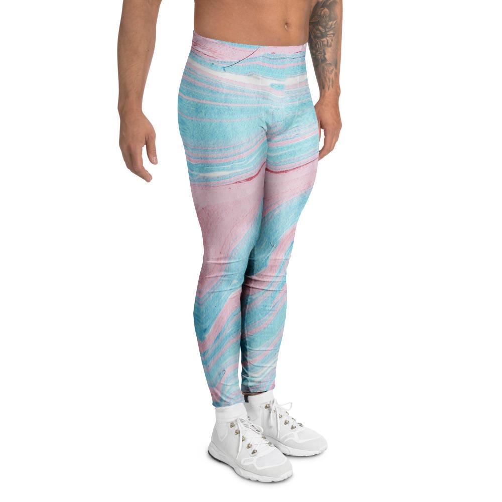 Rainbow Marble Men's Leggings-grizzshop