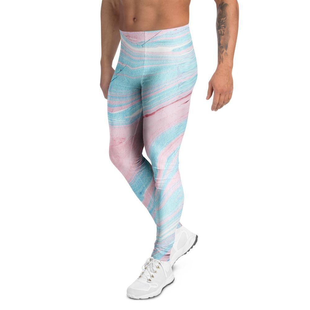 Rainbow Marble Men's Leggings-grizzshop