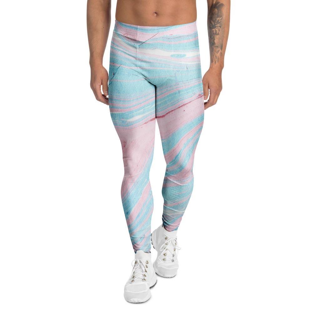 Rainbow Marble Men's Leggings-grizzshop