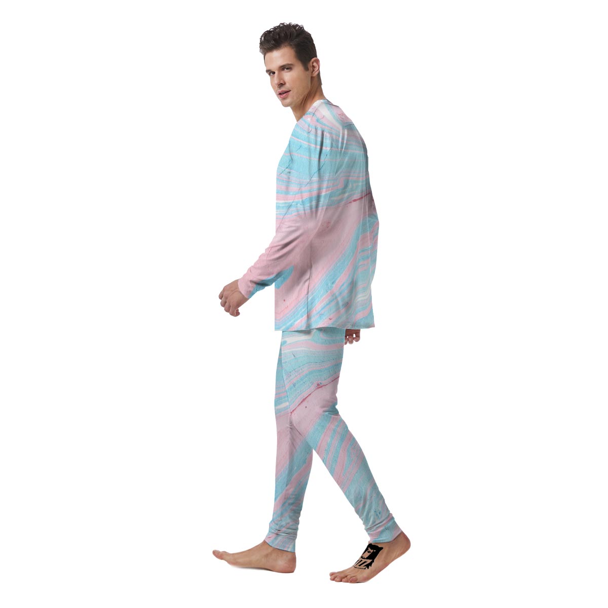 Rainbow Marble Men's Pajamas-grizzshop