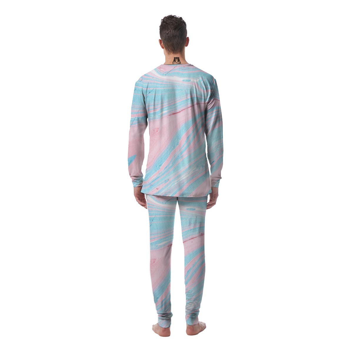 Rainbow Marble Men's Pajamas-grizzshop