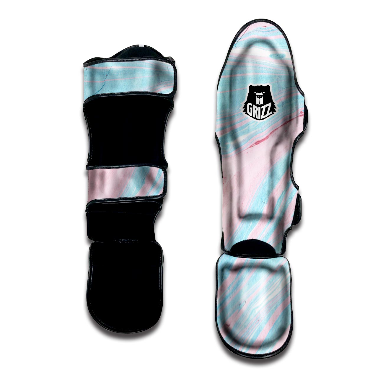 Rainbow Marble Muay Thai Shin Guard-grizzshop